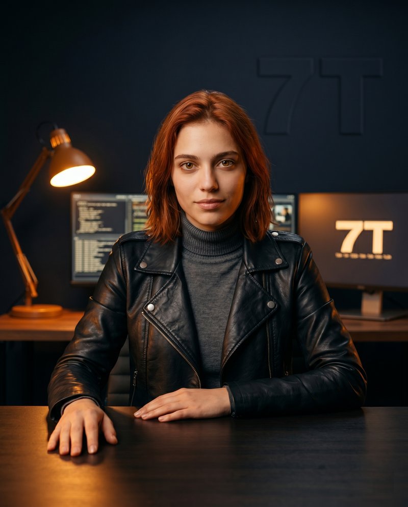 Tina — KI-generierter Charakter, KI-Captain von 7T